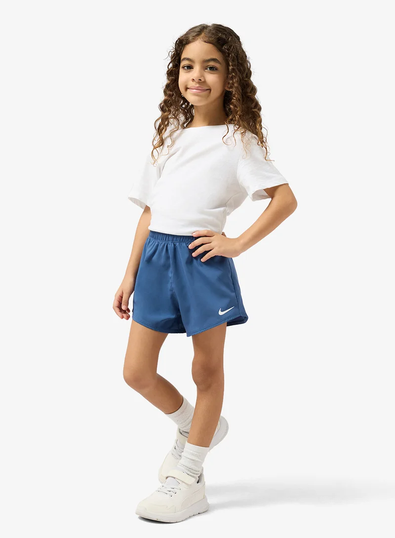 نايكي شورت أطفال عالي الخصر منسوج بتقنية دراي-فت